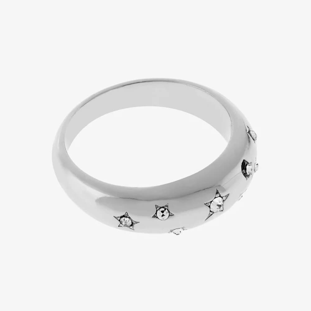 Mint Velvet Silver Tone Starburst Ring